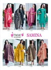 Samina Vol 1 by Mystic 9 Rayon Roman Silk Kurti With Bottom Dupatta Exporters In India